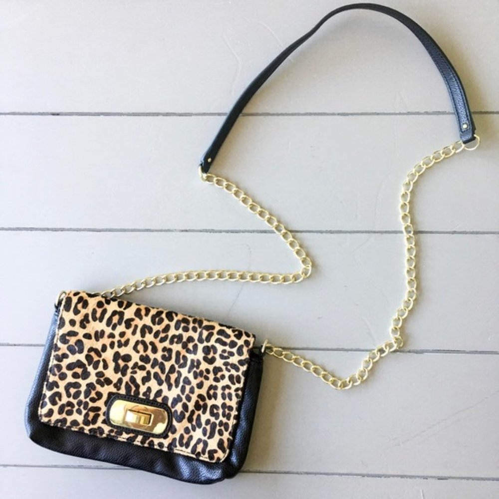 Banana Republic Leopard Cross Body BAG/Purse